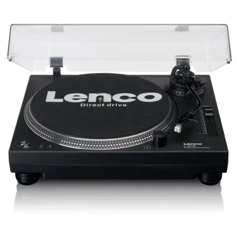 Lenco - L-3818BK - Platenspeler met USB - Stereo - Stofkap - Zwart