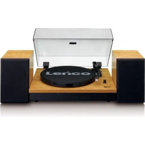 Lenco LS-300 - Platenspeler met twee speakers en Bluetooth - Hout