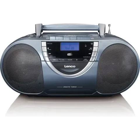 Lenco SCD-6800GY - Draagbare radio cd speler met DAB en mp3 - Grijs