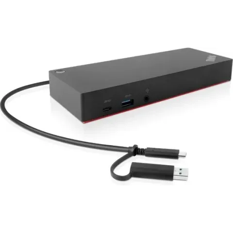 Lenovo 40AF0135EU notebook dock & poortreplicator Bedraad Zwart