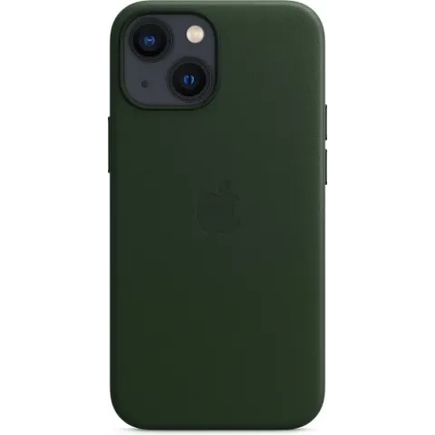 Leren hoesje met MagSafe voor iPhone 13 mini - Sequoia-groen