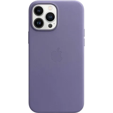 Leren hoesje met MagSafe voor iPhone 13 Pro Max - Blauweregen