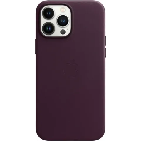 Leren hoesje met MagSafe voor iPhone 13 Pro Max - Donkere kers
