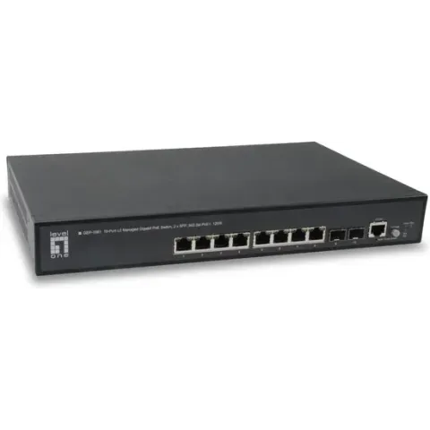 LevelOne GEP-1061 Managed L2 Gigabit Ethernet (10/100/1000) Zwart Power over Ethernet (PoE)
