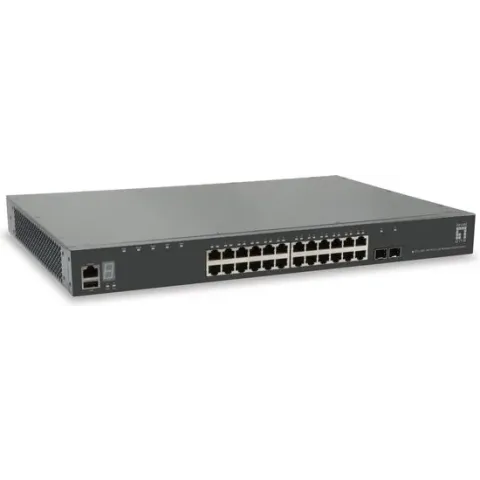 LevelOne GTL-2881 Managed L3 Gigabit Ethernet (10/100/1000) Grijs