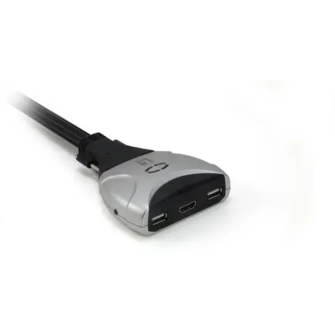 LevelOne KVM-0290 KVM-switch Zwart, Grijs