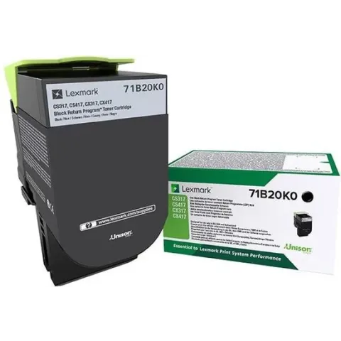 Lexmark 71B20K0 tonercartridge Origineel Zwart 1 stuk(s)