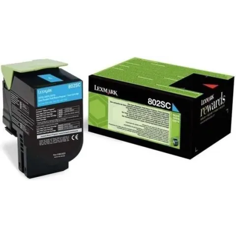 Lexmark 802SC Origineel Cyaan 1 stuk(s)