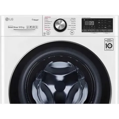 LG F4DV909H2E - Was-droogcombinatie - Vrijstaand - Voorbelading - Wit