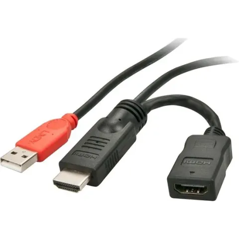 LINDY Aansluitkabel 15.00 cm 41080 Zwart