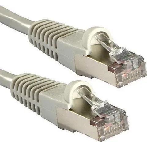 LINDY RJ45 47136 Netwerkkabel, patchkabel CAT 6A S/FTP 5.00 m Grijs Snagless
