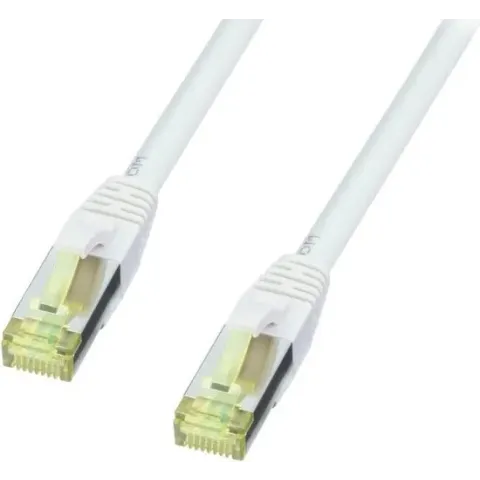 LINDY RJ45 47267 Netwerkkabel, patchkabel CAT 6a (losse kabel CAT 7) S/FTP 7.50 m Grijs Snagless