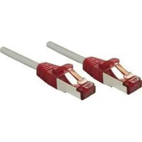 LINDY RJ45 47838 Netwerkkabel, patchkabel CAT 6 S/FTP 2.00 m Grijs Snagless