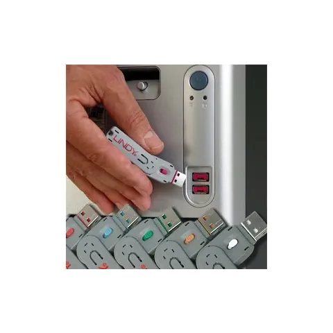 Lindy USB Port Blocker 4-pack