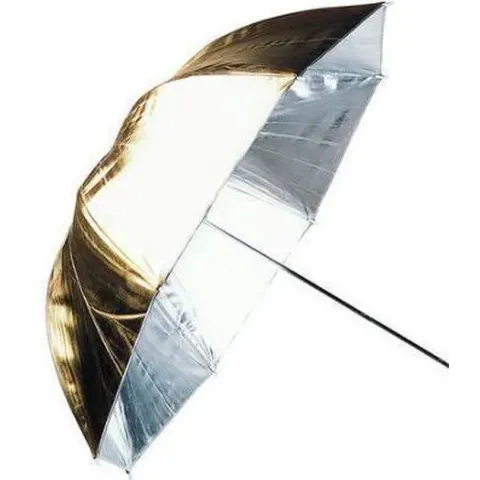 Linkstar Flitsparaplu PUK-84GS Goud/Zilver 84 cm (Omkeerbaar)