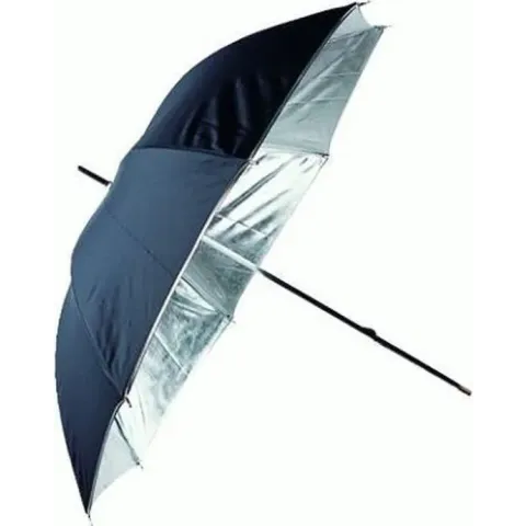Linkstar Flitsparaplu PUR-84SB Zilver/Zwart 84 cm