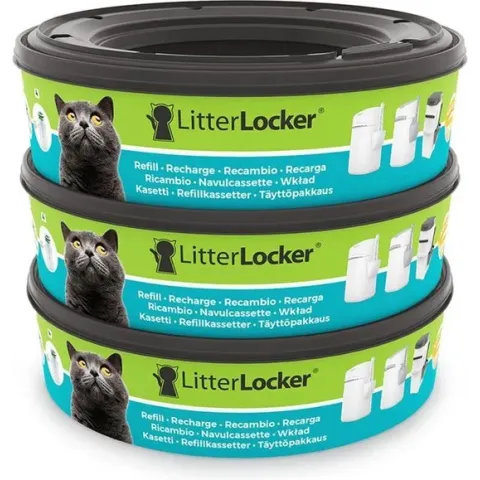 LitterLocker Kattenbakfilter Navulling - 3 St.