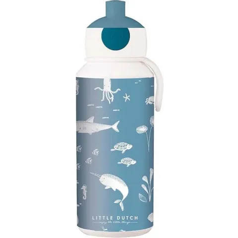 Little Dutch Drinkbeker Ocean Pop-up 400 Ml Abs Blauw/wit