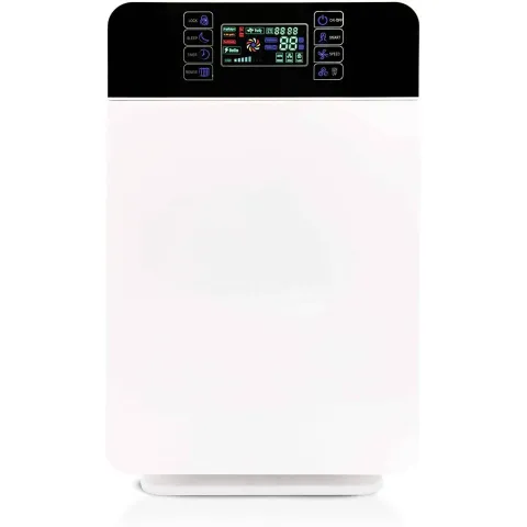 Livington Airpurifier - Luchtreiniger 30 M?? Wit - 6-delig Filtersysteem - Hepa-filter, Actief Koolfilter, Uv-filter