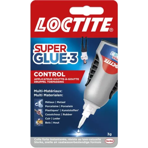 Loctite Power Control 3 g Unieke Doseerfles - Secondelijm - Alleslijm - Multilijm - Seconde lijm Alles Multi lijm