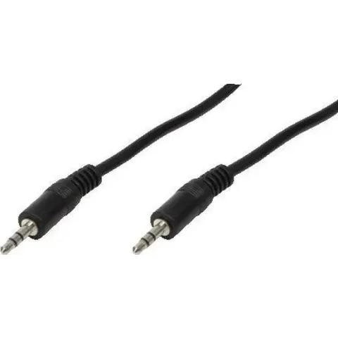 LogiLink 3.5mm - 3.5mm, 5m audio kabel Zwart