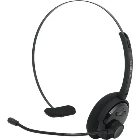 LogiLink BT0027 hoofdtelefoon/headset Hoofdband Zwart
