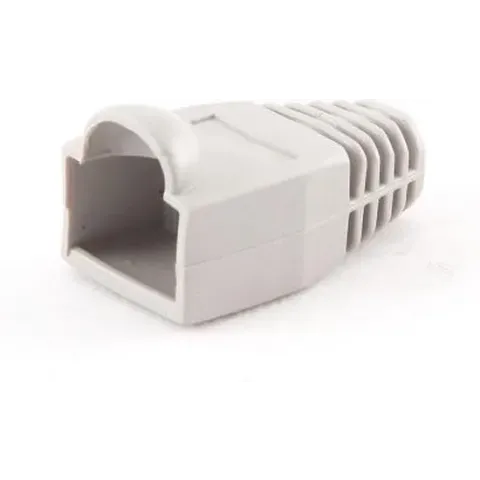 LogiLink Netwerkplug huls voor RJ45 connectoren - kabel tot 6 mm - 100 stuks / grijs