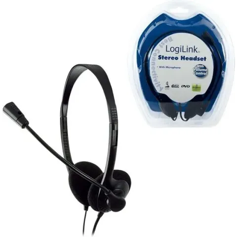 LogiLink Stereo Headset Earphones with Microphone