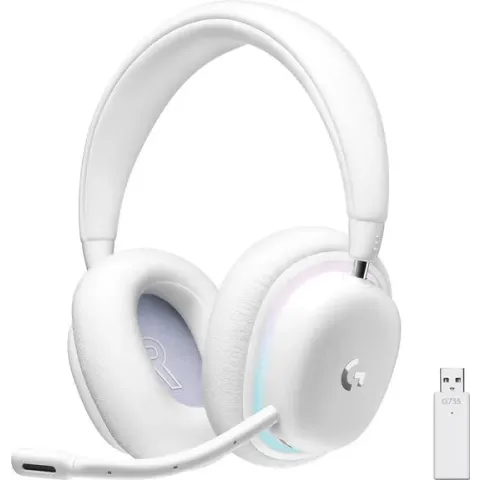 Logitech G735 Aurora - Draadloze Gaming Headset - Bluetooth - Wit