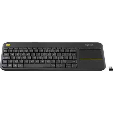 Logitech K400 Plus - Draadloos Touch Toetsenbord - QWERTY US / Zwart