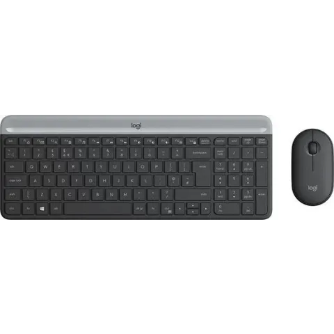 Logitech MK470 Slim Combo - Draadloos toetsenbord en muis - Zwart - QWERTY