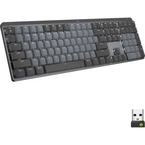 Logitech MX Mechanical - Draadloos mechanisch toetsenbord - QWERTY ISO - Grijs