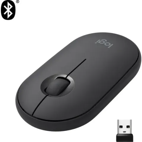 Logitech Pebble M350 - Draadloze Muis - Zwart