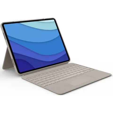 Logitech tablet toetsenbord Combo Touch iPad Pro 12.9 inch Zand