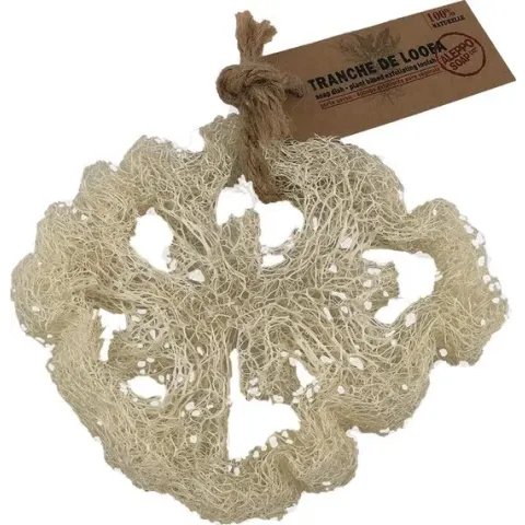 Loofah natuurspons plak 2 stuks
