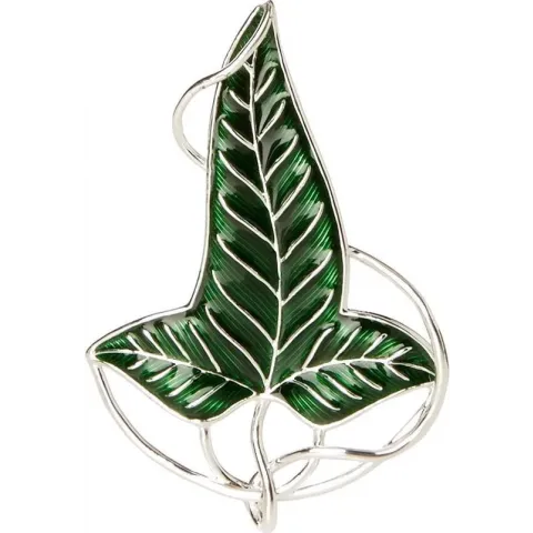 Lord of the Rings Broche Elvenbladbroche (verzilverd) 8 cm
