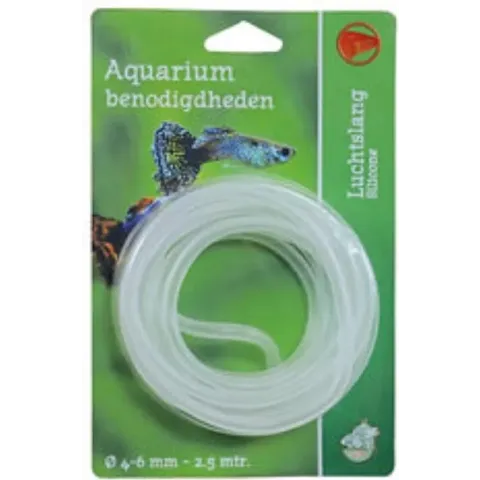 Luchtslang diameter 4-6 mm silicone 2.5 meter op blister