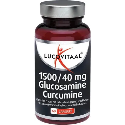 Lucovitaal 1500/40 mg  Glucosamine Curcumine Voedingssupplementen - 60 capsules
