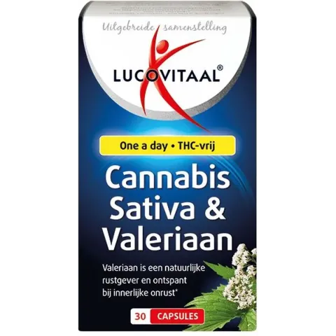 Lucovitaal Cannabis sativa & valeriaan 30 capsules