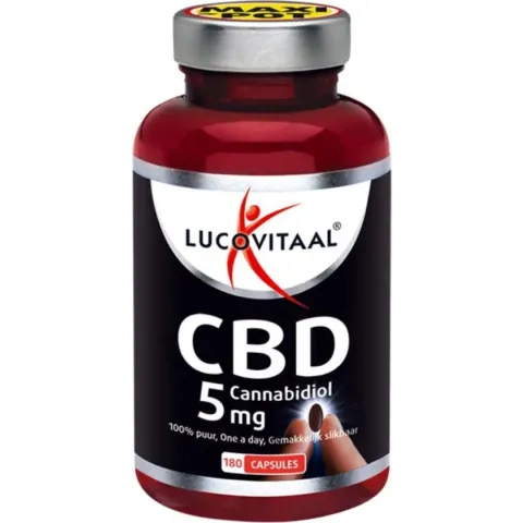 Lucovitaal CBD 5 milligram Cannabidiol Voedingsupplement - 180 capsules
