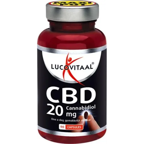 Lucovitaal CBD capsules 20 milligram Supplement - 90 capsules