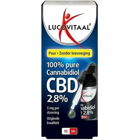 Lucovitaal Hennep Cannabidiol CBD 2.8% Voedingssupplement - 10 milliliter