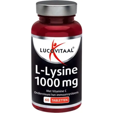 Lucovitaal L-Lysine 1000 milligram One a Day Voedingssupplement - 60 tabletten