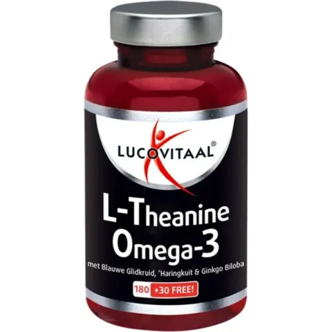Lucovitaal L-Theanine Omega 3 Voedingssupplement - 210 Capsules
