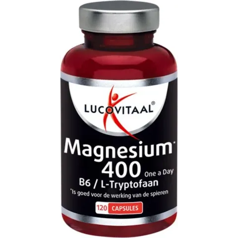 Lucovitaal Magnesium 400 Vitamine B6 en L-Tryptofaan Voedingssupplement - 120 capsules