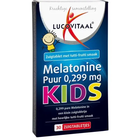 Lucovitaal Melatonine Puur Kids 0,299 milligram Voedingssupplement - 30 tabletten