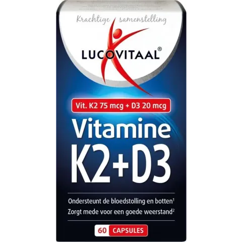 Lucovitaal Vitamine K2 + D3 60 capsules