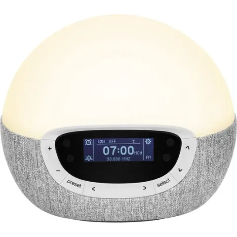 Lumie Bodyclock Shine 300 - Wake-up light - FM radio - Grijs