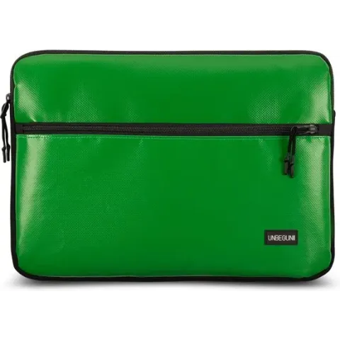 MacBook Pro 14 inch case met vak (van gerecycled materiaal) - Groene laptop sleeve/hoes voor de MacBook Pro 14 inch (2021/2022)