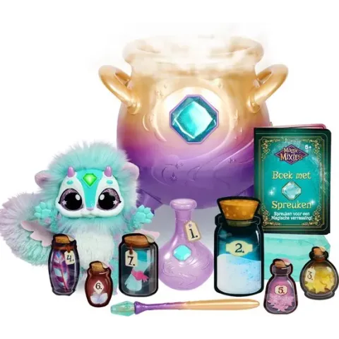 Magic Mixies Blauw - Magische Ketel met échte mist - Interactief Pluche